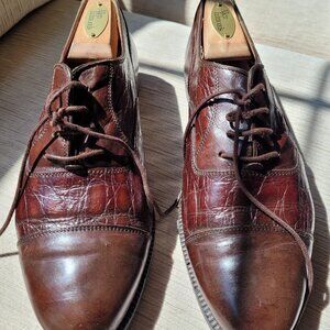 Bally leather misses wing tips purchased while on a trip to Italy - size 38 1/2